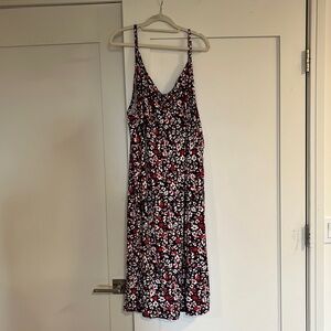 NWOT - Ellos long tank top style dress. (blue/red/white) Size 3X